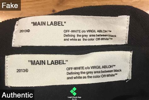 fake off white bag|false off white t shirt tag.